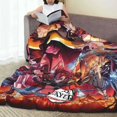 thumbnail image 5 of Demon Slayer Throw Blanket Soft Cozy Warm College Printing Oversized Lightweight Home Decoration All Seasons For Sofa Bed Couch Bedroom, 5 of 8