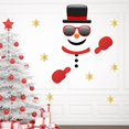 thumbnail image 2 of XIANXIAN Christmas Decorative Sticker Combination Cartoon Snowman Sticker for Door Decor Refrigerator Garage Cabinet Self-Adhesive Decal, 2 of 6