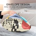 thumbnail image 4 of Yayeee Pillowcase Standard Size Set of 2 Satin Wrinkle Resistant Pillow Case, Blue Retro Print, 4 of 7