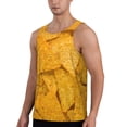 thumbnail image 2 of Fotbe Yellow tortilla Pattern Men's Quick Dry Workout Tank Top Gym Muscle Tee Fitness Bodybuilding Sleeveless T Shirt Breathable Workout Shirt-XX-Large, 2 of 7