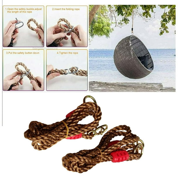 4 Pieces / Piece Nylon Swing Rope Replacement Hanging Strap Sturdy 
