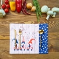 thumbnail image 2 of JeashCHAT 4th of July Western Placemats, 16x12 Inches Independence Day Placemat, for Holiday, Party, Outdoor,Table Decoration, Gnomes Pattern Cutlery Mat, 2 of 5