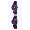 thumbnail image 1 of Reloj de pulsera de cuarzo analógico Inteprter Star Sky para mujer, correa de malla, oro rosa, 1 of 5
