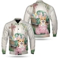 thumbnail image 3 of Easter Egg Corgi Bunny Ear Welcome Spring Truck All Over Print 3D Baseball Jacket Welsh Corgi Dog Lover Gifts Idea Bomber Jacket Softball - 12002, 3 of 6