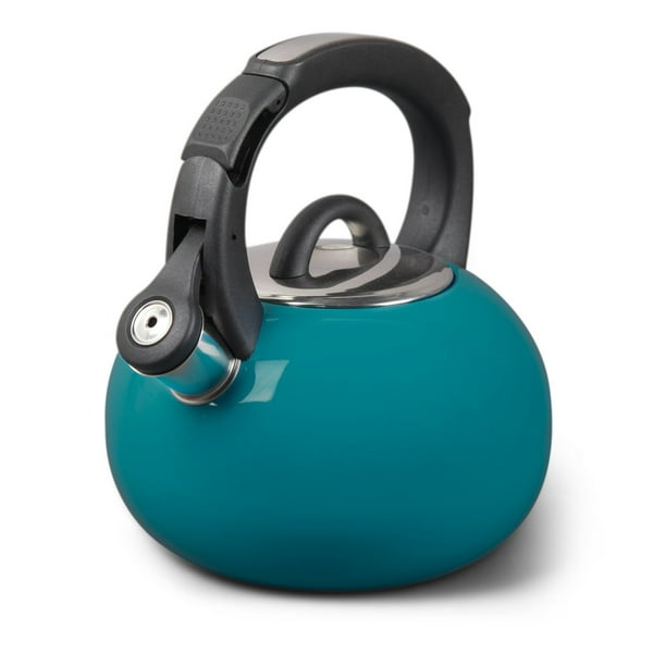 Mr. Coffee Piper Shine 2qt Stainless Steel Tea Kettle Blue Walmart