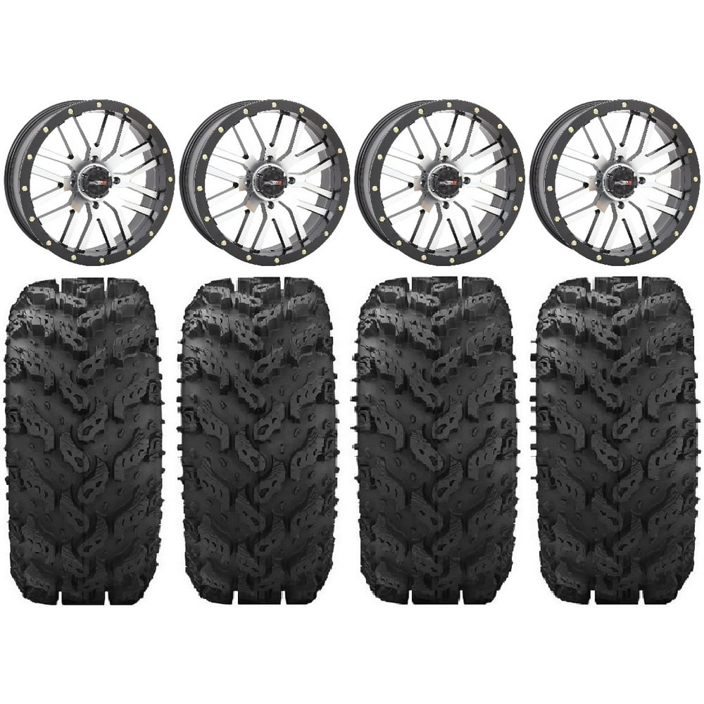 System 3 St-3 System 3 ST-3 Machined 20" Wheels 30" Reptile Tires Can-Am Commander