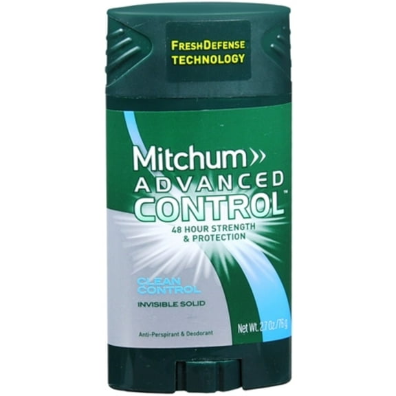 Mitchum Advanced Control Anti-Perspirant Deodorant Invisible Solid Clean Control 2.70 oz (Pack of 4)