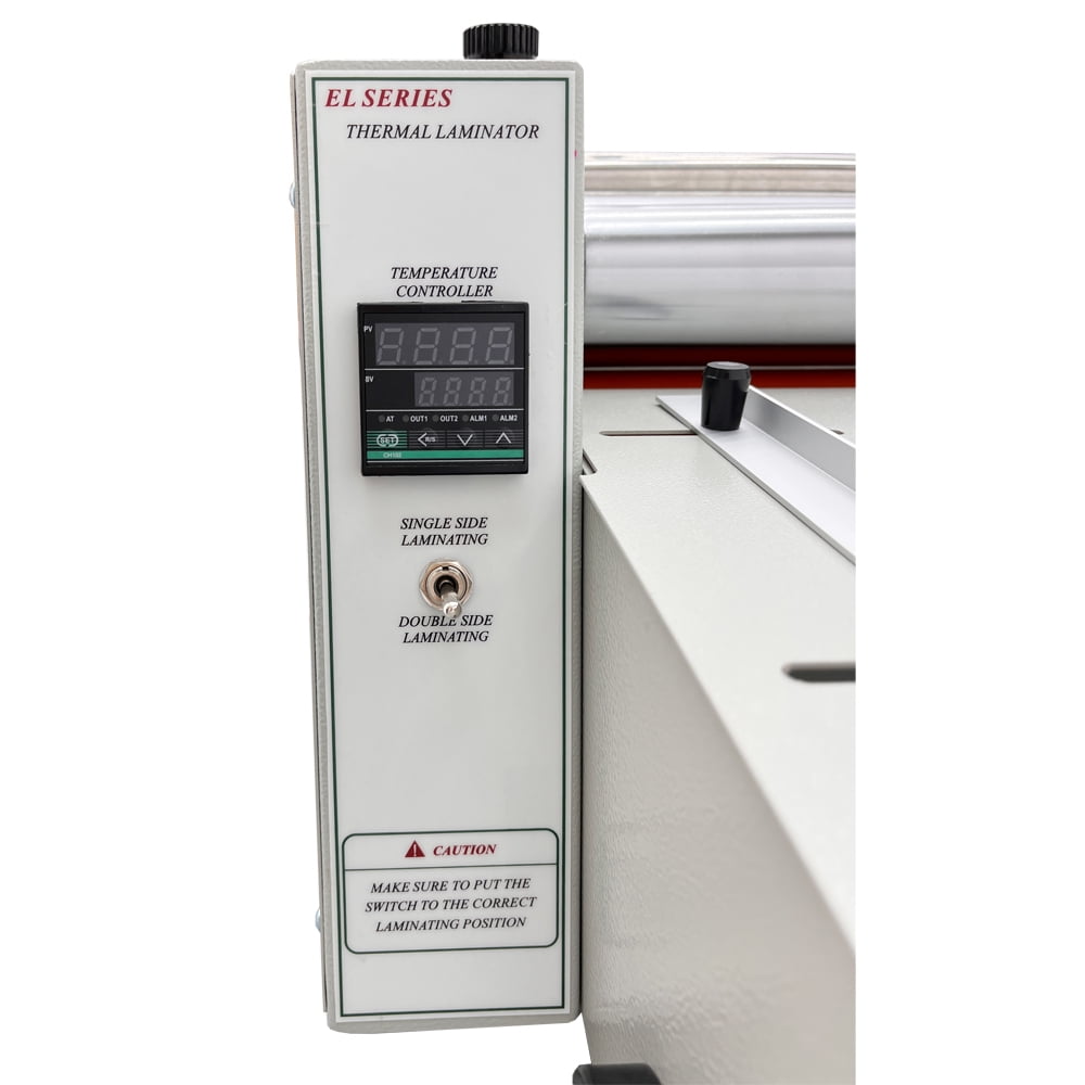 14.17in Hot Cold Roll Laminator Steel Roller Thermal Roll Laminating Machine 110V 0-160°C Single/Double Sided