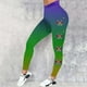 thumbnail image 1 of MKLEKYY Leggings deportivos casuales de yoga con estampado de carnaval para mujer, leggings de moda, 1 of 3