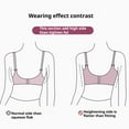 thumbnail image 7 of Bigersell Padded Bralette Upgrade Women's Bra Soild Wire Underwear Bra Everyday Comfortable Breathable Bra Underwear Wire-Free Bra Style F-618 Beige 3XL, 7 of 7