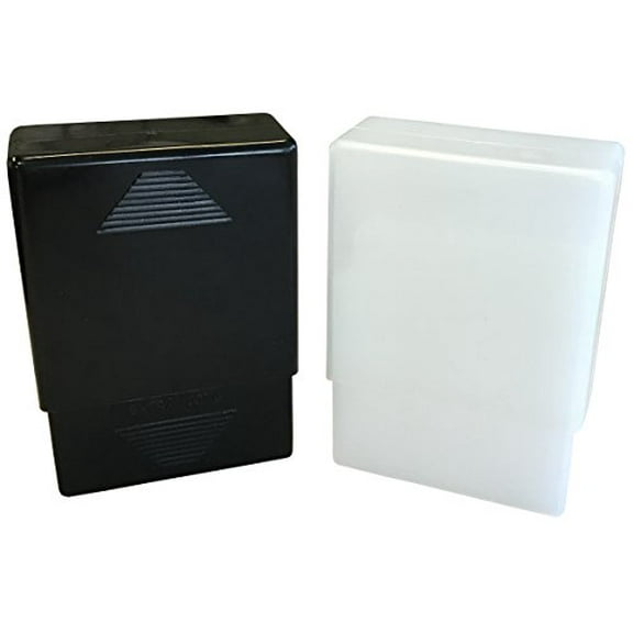 1 White Crush-Proof Plastic 2 Piece Cigarette Case For King & 100s - 3203