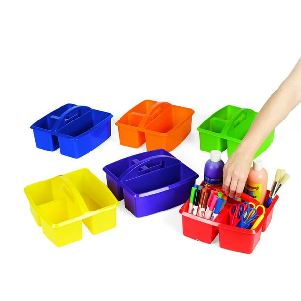 Classroom Storage Caddy W/ 3 Compartment Educational 6 Pieces