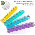 thumbnail image 3 of Mossime Large Monthly Pill Box Organiser 4 Week, Big Pill Organiser With Dust-proof Case, Big Tablet Box For Family, Daily Dosette Box Medication Orga, 3 of 5