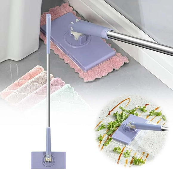 Xuewenshw Automatic Cloth Changing Mini Mop Automatic Mini Mop Hands Mini Mop Compatible With Face Towels For Bathroom & Kitchen(with Rag) Fantastic Bathroom
