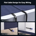 thumbnail image 3 of UGREEN Ethernet Cable 20FT, Cat 8 Ethernet Cable with 40Gbps 2000Mhz High Speed, Shielded Heavy Duty Flat Internet Cable Compatible for Gaming PC PS4/5/6 Xbox Modem Router, Include 20 Cable clipes, 3 of 8