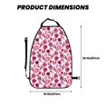 thumbnail image 2 of Pofeuu Tulips Flowers Print 2 Pack PU Leather Kick Mat Back Seat Protector, Universal Car Seat Back Organizer, Waterproof Backseat Protector For Most Car, 2 of 8
