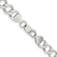 thumbnail image 3 of Sterling Silver 8.1mm Semi-Solid Flat Curb Chain (20 X 8.1) Made In Italy qlfb180-20, 3 of 5