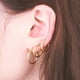 thumbnail image 4 of LUXUSTEEL-pendientes de aro de acero Inoxidable para hombre y mujer, aretes de Color dorado, joyería de oreja redonda, círculo grande/Pequeño, Bisutería, 4 of 4
