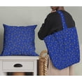 thumbnail image 5 of Soimoi Blue polyester Crepe Fabric Antler & Star Decor Fabric Printed Yard 42 Inch Wide, 5 of 5