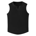 thumbnail image 5 of Men's Slim Fit Tank Tops Breathable Sleeveless Shirts for Gym Summer Casual Wear with Zipper Detail Lightweight Muscle Tee Mens Basic Tee Shirts Summer Classic T-Shirts, 5 of 6