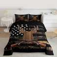 thumbnail image 2 of jejeloiu Wild Military Camo Full Size Comforter Sets,Jungle Deer Hunting Bedding Sets For Kids Reversible 3pcs, 2 of 8