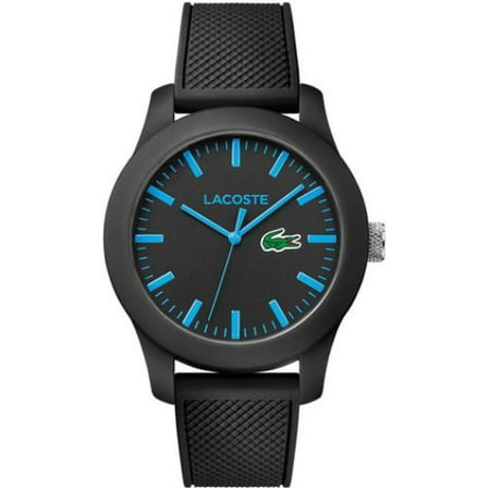 Lacoste Men's Black L1212 Silicone Strap Watch 2010791