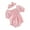 Pink, variant on Yunliwuli Baby Girl 2Pcs Spring Outfits Short Sleeve Plaid Print Smocked Romper with Headband Set Infant Clothes