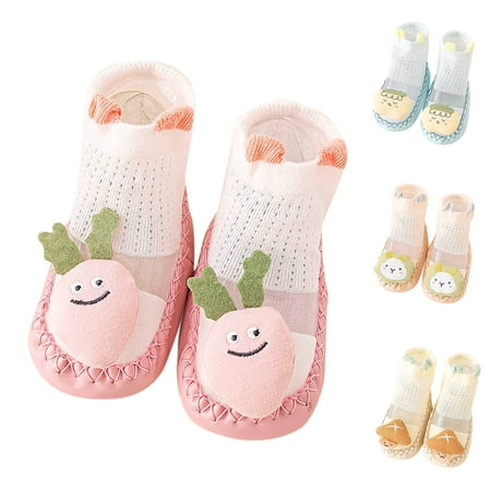 

LYCAQL Toddler Shoes Summer And Autumn Comfortable Toddler Shoes Cute Rabbit Carrot Children Mesh Breathable Floor Size 3 Girls Shoes (Light Blue 4 )