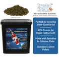 thumbnail image 2 of Airmax Ecosystems AMCC038-4S 4.4 lbs CrystalClear Koi Growth & Color Small Pellet Bucket Fish Food, 2 of 4