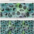 thumbnail image 2 of Soimoi Cotton Cambric Fabric Direction Compass & Seashell Ocean Printed Fabric 1 Yard 42 Inch Wide, 2 of 7