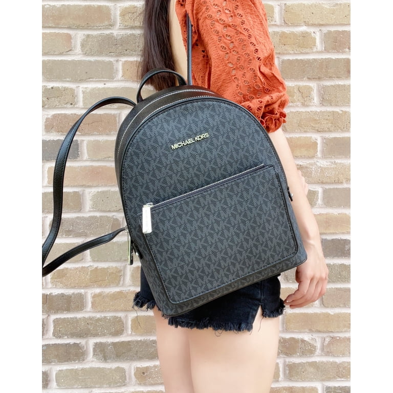 Michael Kors Adina Medium Black Signature Pvc Convertible 