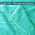 thumbnail image 3 of Casa Platino Bath Sheet 4 Pack - Soft & Absorbent Bath Sheet Towels, Quick Dry Large Bath Towels, Ideal for Freshening Up After Workouts - Aqua Sky, 3 of 7