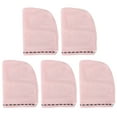 thumbnail image 2 of Gorro para secar el cabello, gorro para secar el cabello de 5 piezas, turbante para cabello seco, gorro absorbente para cabello seco, rendimiento lleno de energía, 2 of 8