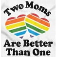 thumbnail image 2 of Two Moms are Better than One LGBTQ Women Plus Size Crewneck Sweatshirt Brisco Brands 2X, 2 of 5