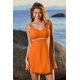 thumbnail image 3 of Bañador Dokotoo Tummy Control de una pieza para mujer, color naranja, 3 of 6