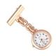 thumbnail image 2 of Reloj de enfermera elegante con broche y alfiler, reloj de bolsillo para enfermera, reloj de bolsillo retro, regalo (oro rosa), 2 of 7