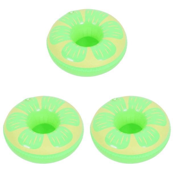 (746694 Especificación) Inflable Donut Limón Sandía Piña Cangrejo Amor Portavasos Inflable Posavasos (Posavasos Limón)