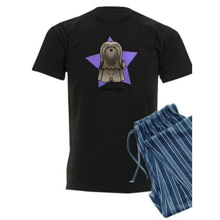 

CafePress - Anime Star Lhasa Apso - Men s Dark Pajamas
