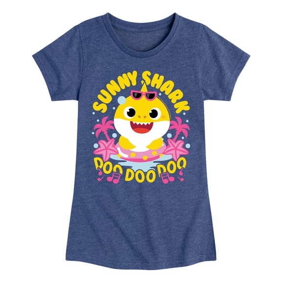 Baby Shark - Sunny Shark Doo Fitted Short Sleeve Graphic T-Shirt