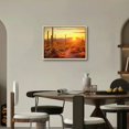 thumbnail image 2 of Nawypu  Arizona Sonoran Desert Wall Art Botanical Cactus in Sunset Landscape Pictures Painting Canvas Print Southwest Decor for Office Living Room Ready to Hang, 2 of 4