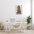 thumbnail image 3 of Stupell Industries Intricate Nashville Guitar Floral Patterned Bird Perched Graphic Art White Framed Art Print Wall Art, Design by Valentina Harper, 3 of 5