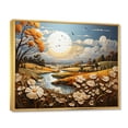 thumbnail image 2 of Designart "Countryside Golden pastures III" Countryside Floater Framed Canvas Print, 2 of 7