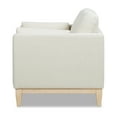 thumbnail image 5 of Jennifer Taylor Home Knox 36" Modern Farmhouse Arm Chair Flax White Linen, 5 of 12