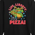 thumbnail image 3 of Teenage Mutant Ninja Turtles - Life Liberty Pursuit Of Pizza - Youth Long Sleeve Tee, 3 of 5