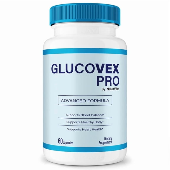 Glucovex Pro Capsules - Official GlucovexPro Pills to Maintain Overall Health, All Natural Blood Formula For Healthy and Stable Levels, Glucovex Pro Review (60 Capsules)