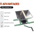 thumbnail image 2 of Clearance! Fruit and Apple Crusher - 7L Manual Juicer Grinder,Portable Fruit Scratter Pulper for Wine and Cider Pressing(Stainless Steel,1.8 Gallon,Green), 2 of 7