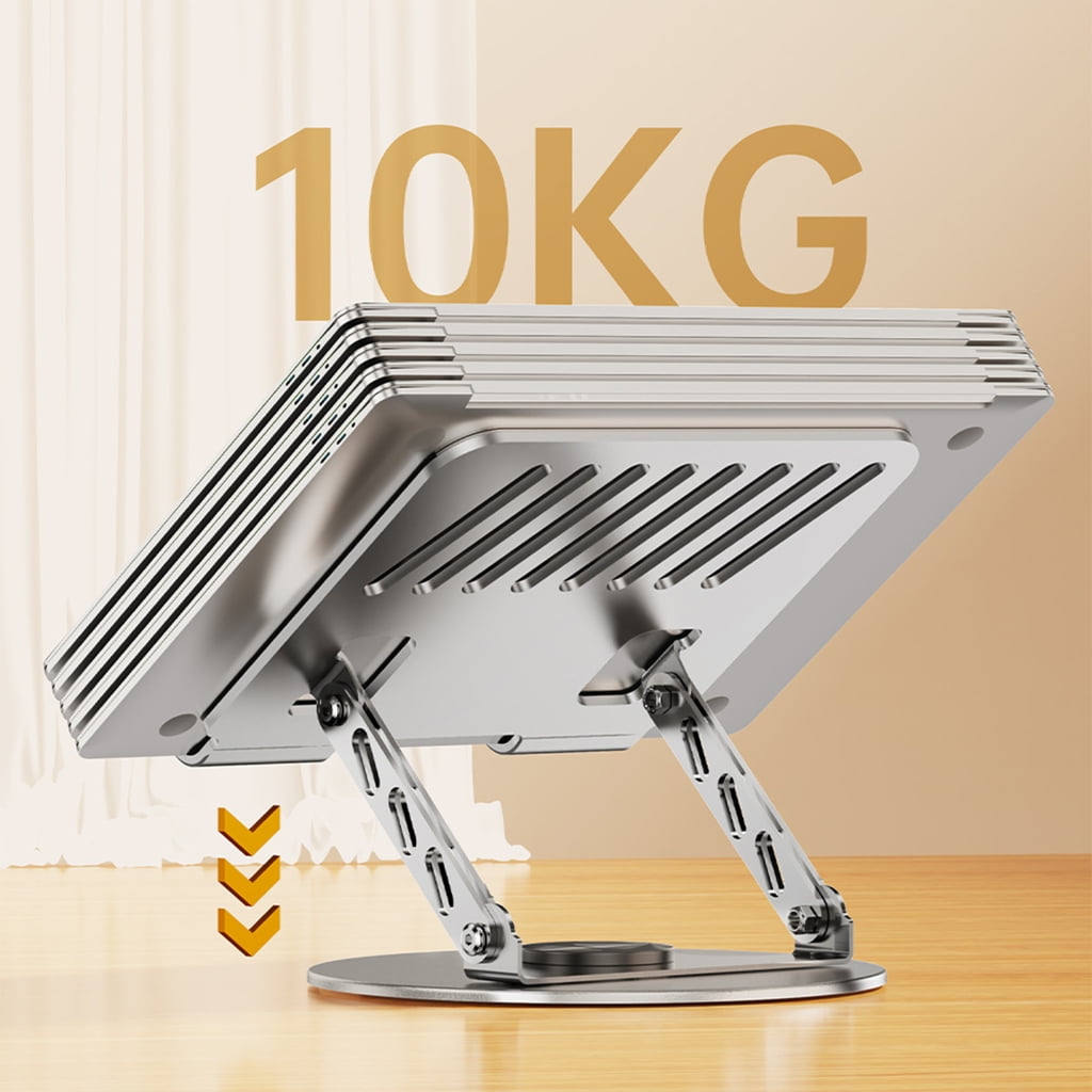 Foldable Laptop Stand With 360 Rotating Base And Two Axises For Optimal Cooling Desktop Suspension Design Car