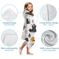 thumbnail image 7 of Halloween Pattern Hooded Bath Towel，50"x30" for Ages 3 To 12 Kids, Quick Dry Lightweight Soft Microfiber Hood Beach Towel Cover Up for Kids, 7 of 7