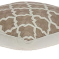 thumbnail image 5 of 20" x 7" x 20" Transitional Beige and White Pillow Cover With Down Insert, 5 of 5