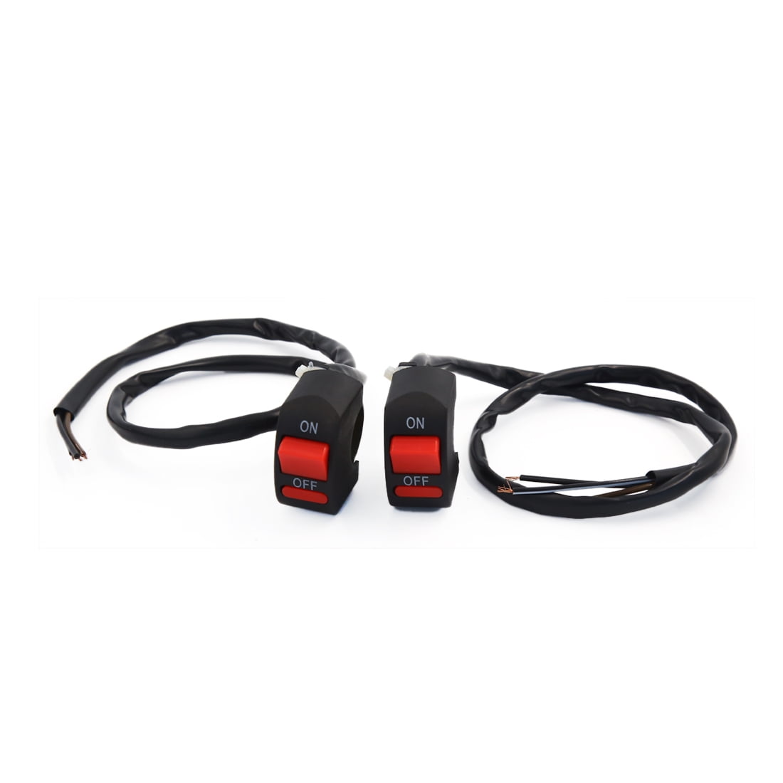 2pcs Three Wire Motorcycle Turn Signals Dual Flash Warning Light Switch